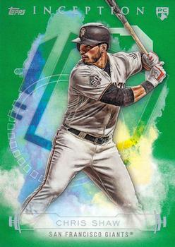 2019 Topps Inception - Green #30 Chris Shaw Front