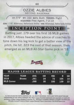 2019 Topps Inception - Green #60 Ozzie Albies Back