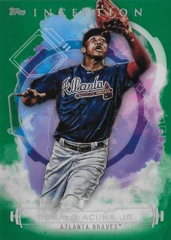 2019 Topps Inception - Green #100 Ronald Acuña Jr. Front