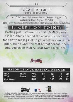 2019 Topps Inception - Red #60 Ozzie Albies Back