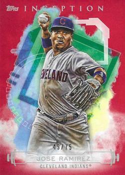 2019 Topps Inception - Red #62 Jose Ramirez Front