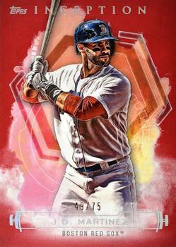 2019 Topps Inception - Red #93 J.D. Martinez Front