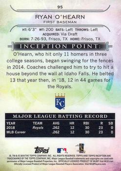 2019 Topps Inception - Red #95 Ryan O'Hearn Back