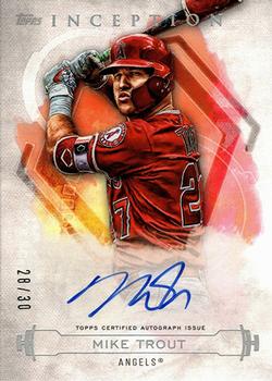 2019 Topps Inception - Rookies & Emerging Stars Autographs #RES-MT Mike Trout Front