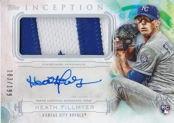 2019 Topps Inception - Inception Autograph Patch #IAP-HF Heath Fillmyer Front