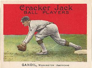 1914 Cracker Jack (E145) #39 Chick Gandil Front
