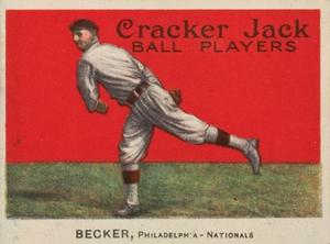 1914 Cracker Jack (E145) #96 Beals Becker Front