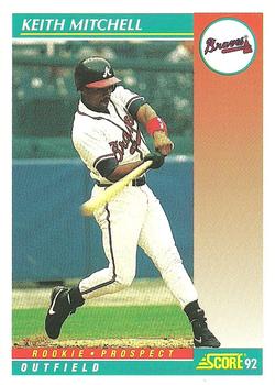 1992 Score #748 Keith Mitchell Front