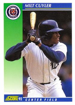 1992 Score #26 Milt Cuyler Front