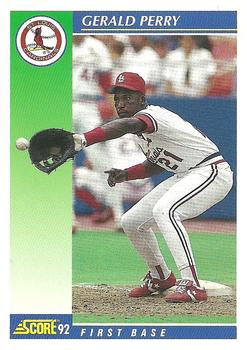 1992 Score #491 Gerald Perry Front