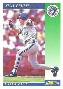 1992 Score #495 Kelly Gruber Front