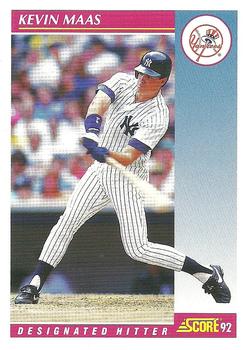 1992 Score #613 Kevin Maas Front
