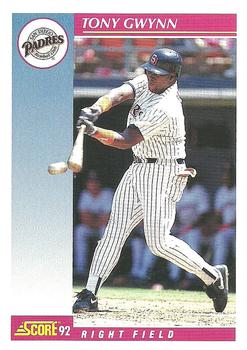 1992 Score #625 Tony Gwynn Front