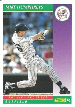 1992 Score #815 Mike Humphreys Front