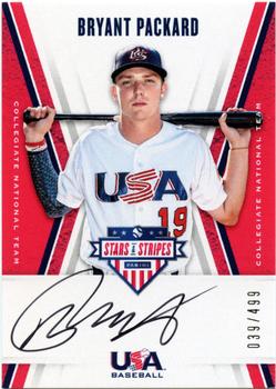 2019 Panini USA Baseball Stars & Stripes - CNT Signatures Black Ink #CNT BP Bryant Packard Front