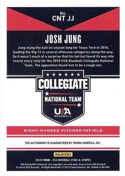 2019 Panini USA Baseball Stars & Stripes - CNT Signatures Blue Ink #CNT JJ Josh Jung Back