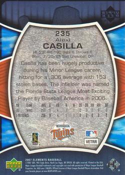 2007 Upper Deck Elements #235 Alexi Casilla Back