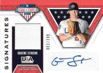2019 Panini USA Baseball Stars & Stripes - Stars and Stripes Signatures #S-GS Graeme Stinson Front