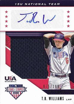 2019 Panini USA Baseball Stars & Stripes - USA BB Silhouettes Signatures Jerseys #USA-BW T.R. Williams Front
