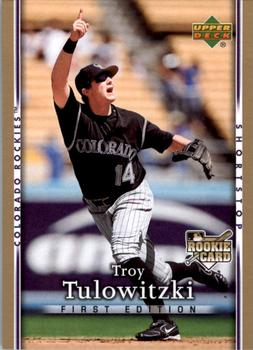 2007 Upper Deck First Edition #17 Troy Tulowitzki Front