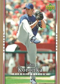 2007 Upper Deck First Edition #158 John Koronka Front