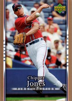 2007 Upper Deck First Edition #177 Chipper Jones Front