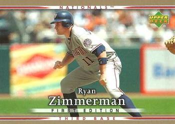 2007 Upper Deck First Edition #293 Ryan Zimmerman Front