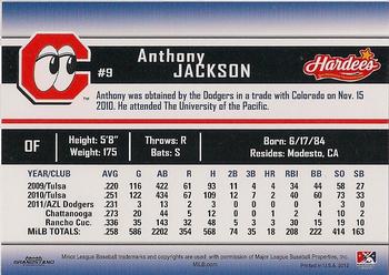 2012 Grandstand Chattanooga Lookouts #NNO Anthony Jackson Back