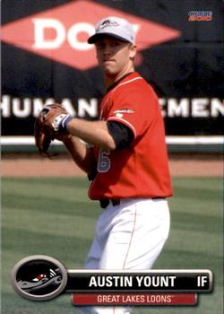 2010 Choice Great Lakes Loons #37 Austin Yount Front