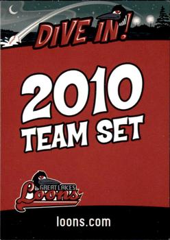 2010 Choice Great Lakes Loons #NNO Team Logo Checklist Front