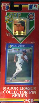 1991 Ace MVP Pins #NNO Ryne Sandberg Front