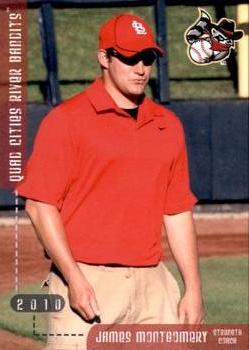 2010 Grandstand Quad Cities River Bandits #NNO James Montgomery Front