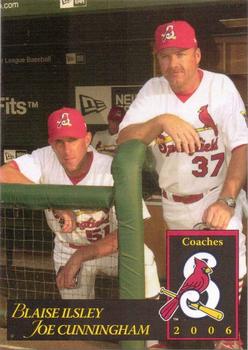 2006 MultiAd Springfield Cardinals (SGA) #3 Blaise Ilsley / Joe Cunningham Front