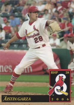2006 MultiAd Springfield Cardinals (SGA) #7 Justin Garza Front