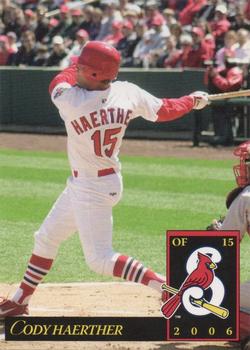 2006 MultiAd Springfield Cardinals (SGA) #9 Cody Haerther Front