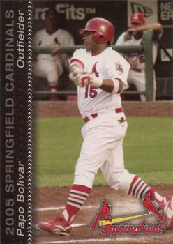 2005 MultiAd Springfield Cardinals SGA #5 Papo Bolivar Front