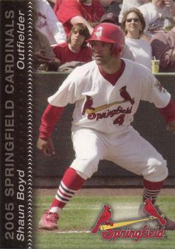 2005 MultiAd Springfield Cardinals SGA #6 Shaun Boyd Front