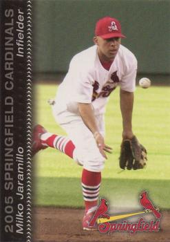 2005 MultiAd Springfield Cardinals SGA #16 Milko Jaramillo Front