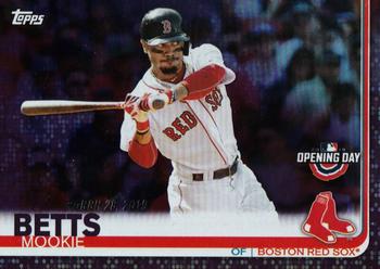 2019 Topps Opening Day - Purple #33 Mookie Betts Front