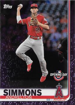 2019 Topps Opening Day - Purple #78 Andrelton Simmons Front