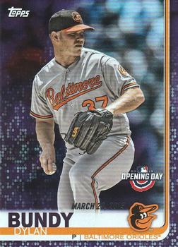 2019 Topps Opening Day - Purple #80 Dylan Bundy Front
