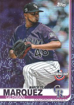2019 Topps Opening Day - Purple #85 German Marquez Front