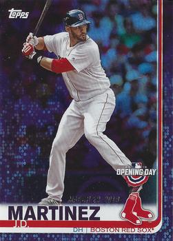 2019 Topps Opening Day - Purple #93 J.D. Martinez Front