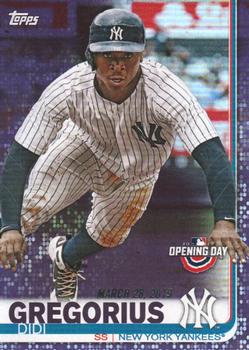 2019 Topps Opening Day - Purple #166 Didi Gregorius Front