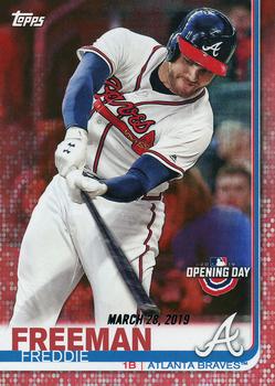 2019 Topps Opening Day - Red #8 Freddie Freeman Front