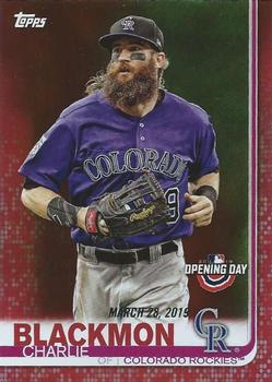 2019 Topps Opening Day - Red #19 Charlie Blackmon Front
