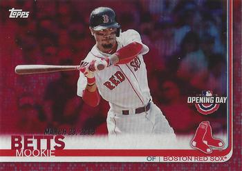 2019 Topps Opening Day - Red #33 Mookie Betts Front
