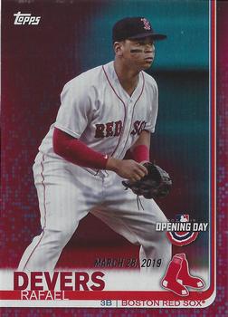 2019 Topps Opening Day - Red #42 Rafael Devers Front