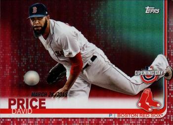 2019 Topps Opening Day - Red #43 David Price Front