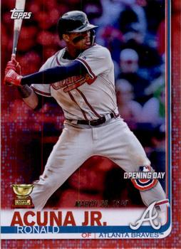 2019 Topps Opening Day - Red #51 Ronald Acuña Jr. Front